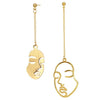 Abstract Face Drop Earrings