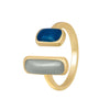 Art Deco Blue Enamel Ring