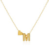 Golden Initial Bead Necklace