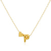 Golden Initial Bead Necklace