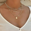 Vintage Multi-Layer Gold/Silver Plated Pendant Necklaces