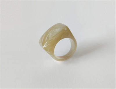 Arched Signet Resin Ring