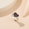 Double Heart Enamel Ring