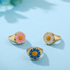 Enamel Flower Ring