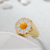 Enamel Flower Ring