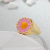 Enamel Flower Ring