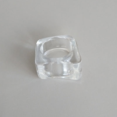 Irregular Block Resin Ring