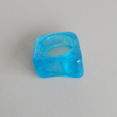 Irregular Block Resin Ring