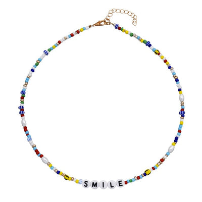 Multi Bead Smile Choker