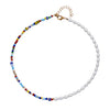 Half/Half Pearl Multi Bead Choker